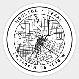 Houston Map Sticker